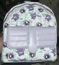 Pokemon Ghosts Faux Leather Mini Backpack / Bag Gastly Haunter Gengar Bioworld