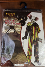 Children's Clown Costume Size XL Pre-Teen Scary Halloween Spirit Trick Or Treat