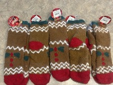 Slipper Socks 5 Pairs Shine Brand Kohl s NWT Winter Holiday Theme