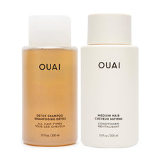 OUAI Detox Shampoo  Medium Hair Conditioner Bundle Clarifying  Hydrating Set