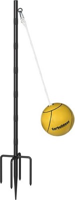 Tetherball Set with 8.75 FT Pole, Ball & Rope for Outdoor Backyard, Adjustabl...