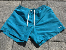 Chubbies Men  s Swim Trunks Teal Blue Size Large 5 Inch Inseam READ 