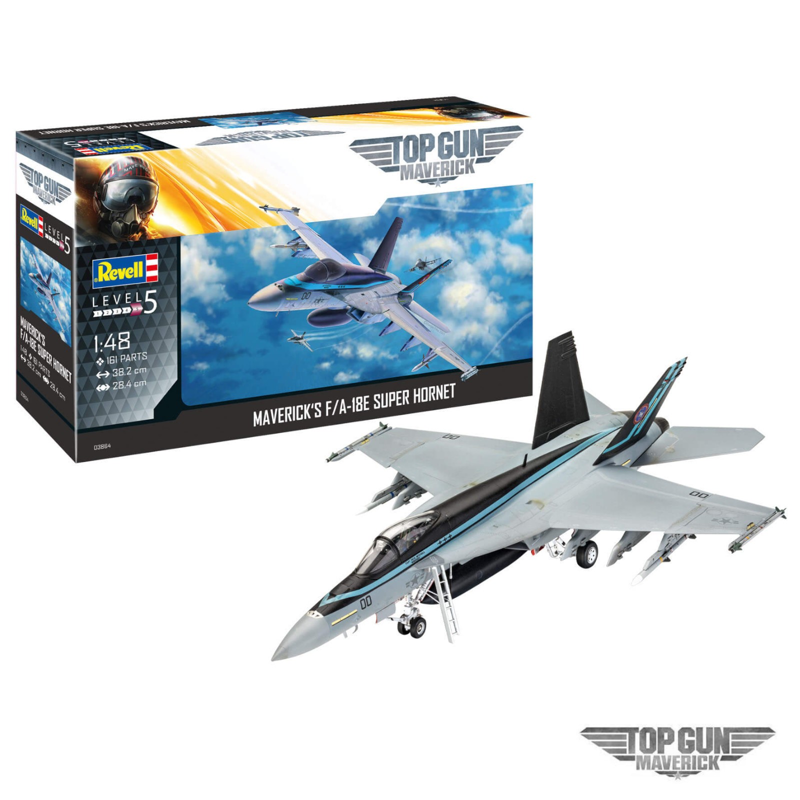 Revell 03864 Top Gun Maverick F/A-18E Super Hornet Fighter Jet Model Kit 1:48