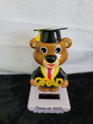 Solar Power Graduation Class 2023 Dancing Bear Figure Happy Graduate