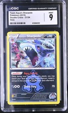 Pokemon Card Team Aqua's Sharpedo 21/34 Holo Double Crisis CGC 9