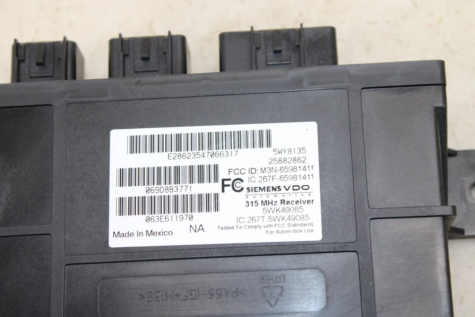 2008-2009 Chevrolet Corvette Anti Theft Locking Module 25882862 OEM MJ104 - Image 2 of 4