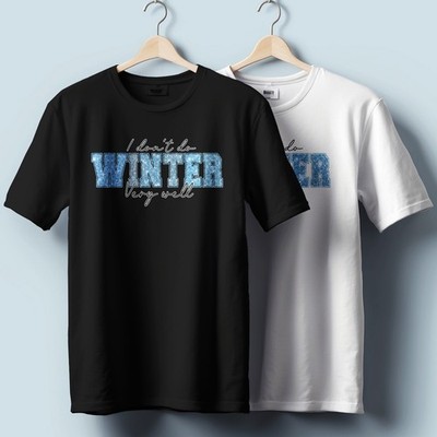 Winter Aesthetic T-Shirt   Minimal Snow Graphic | Unisex Winter Tee