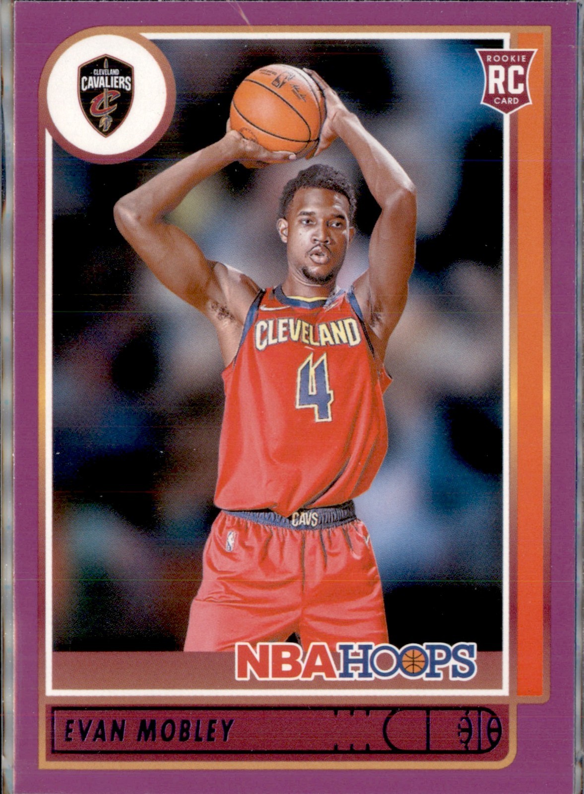2021-22 Panini NBA Hoops - Rookies Evan Mobley #234 Purple (RC)