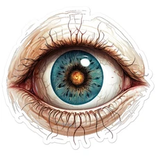 Eye Eyeball - Vinyl Decal Sticker - Car Window Laptop - ebn9716