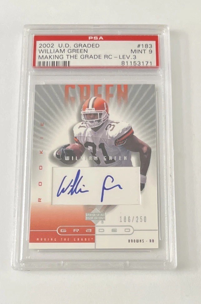 William Green Upper Deck Graded #183 Autograph