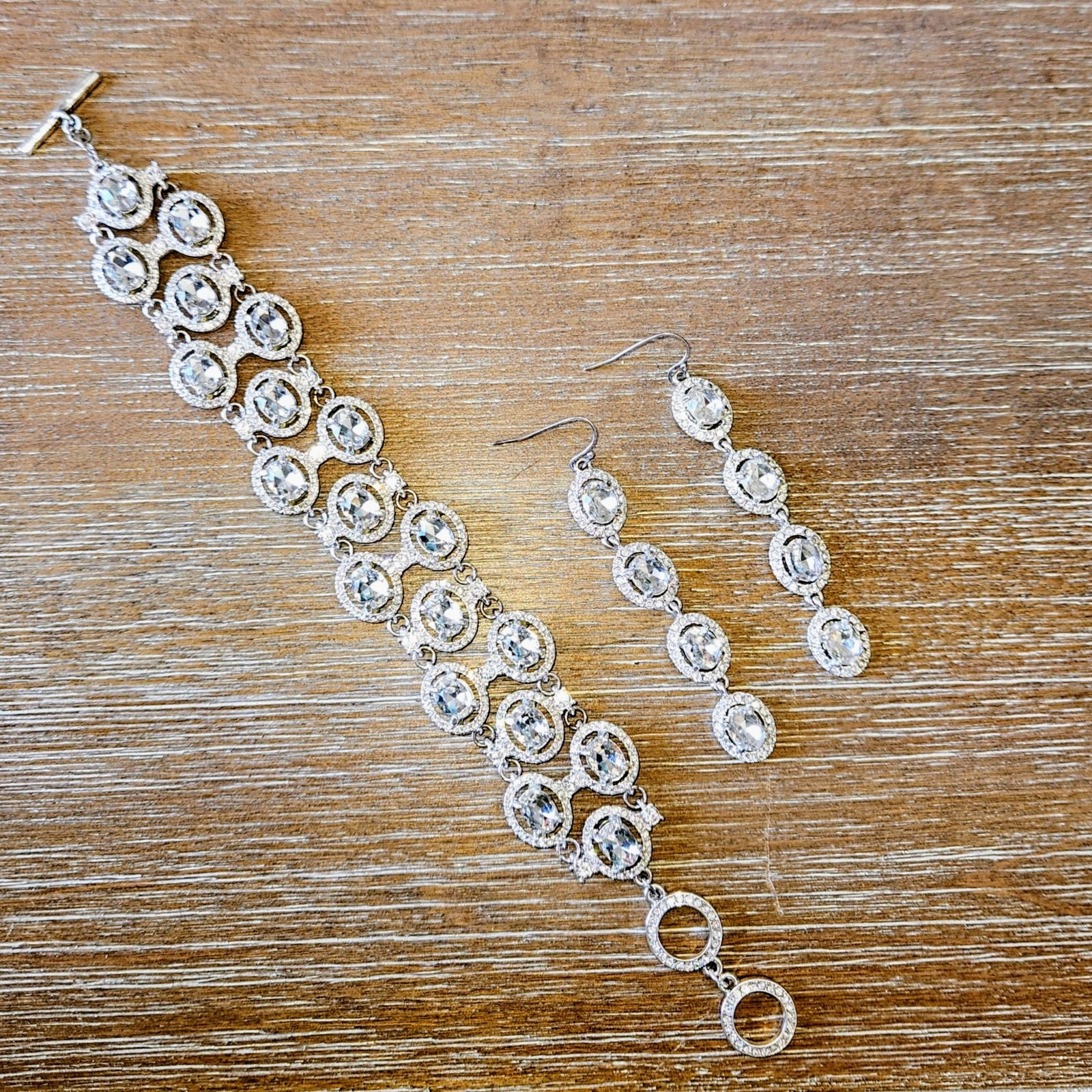 Rhinestone Special Occasion Adjustable Bracelet E… - image 1