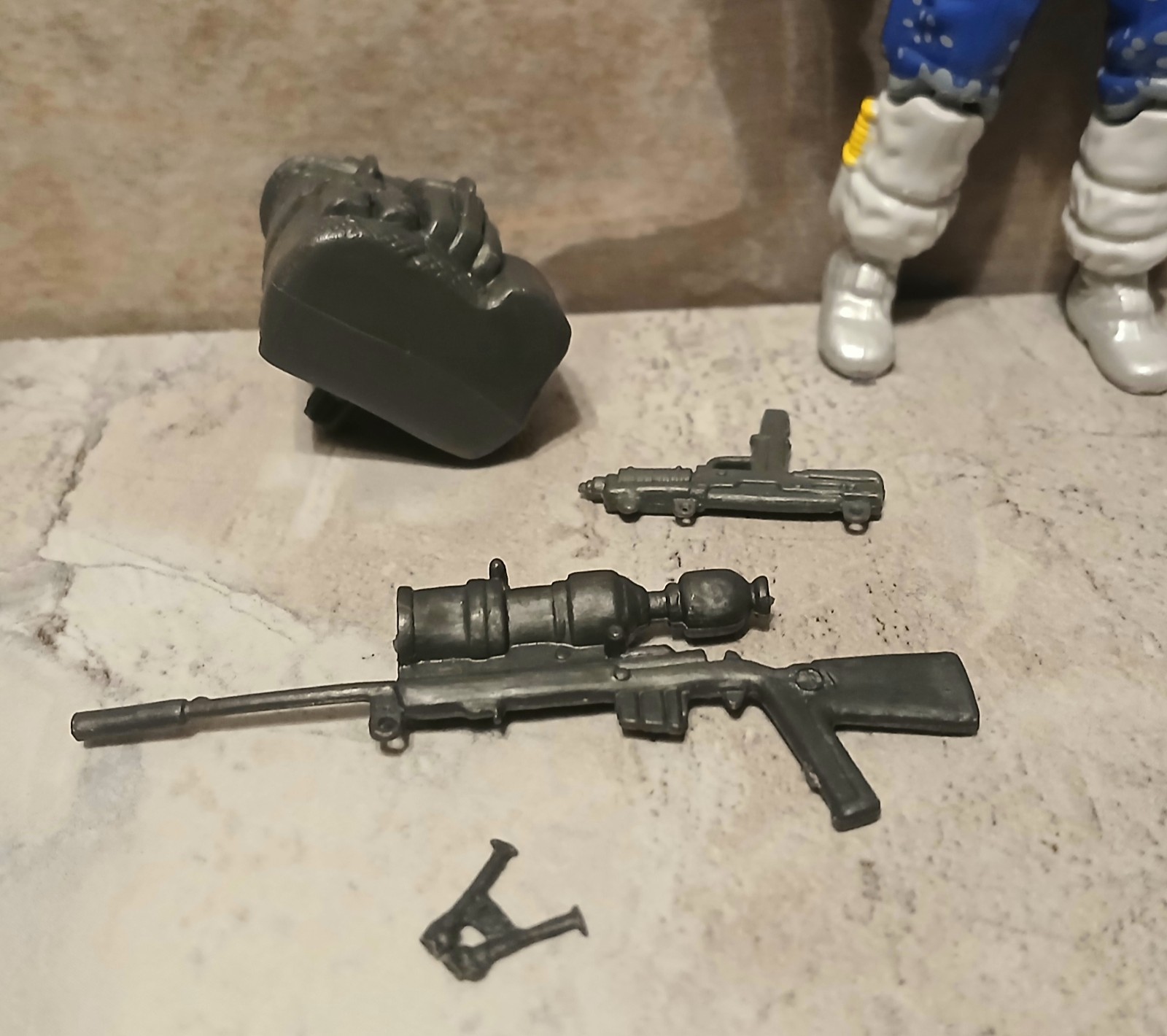 Black Major Custom LOW-LIGHT Arctic Polar GI Joe 1986 Style 3.75" Oring Complete