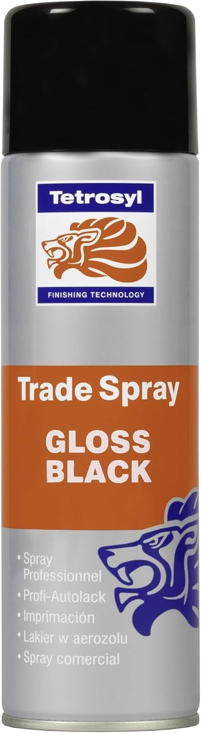 Trade Spray Paint, Gloss Black, 500 ml
