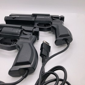 Sega Saturn Gun Controller Virtua Cop HSS-0122 Lot of 2 Game CRT TV Only Tested