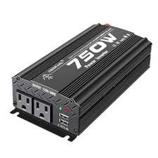 750W Modified Sine Wave Power Inverter DC 12V to AC 110V, Peak 1500 750W-Black