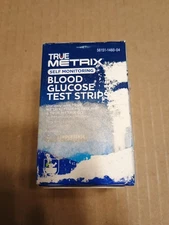 True Metrix Blood Glucose Test Strips, 50 ct, Exp 9/2026. Scuffed Box, Sealed.
