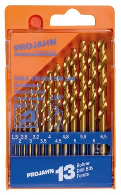 PROJAHN Satz HSSG-TiN Kurze Spiralbohrer DIN 338N BASIC 1,0 - 13 mm zur AUSWAHL