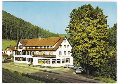 AK Enzklösterle-Gompelscheuer Hotel Gasthof Enzursprung Theod. Vogt Außenansicht