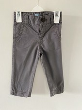 Baby Gap Grey Smart Trousers Age 12–18 Month Lines With Check Pattern.