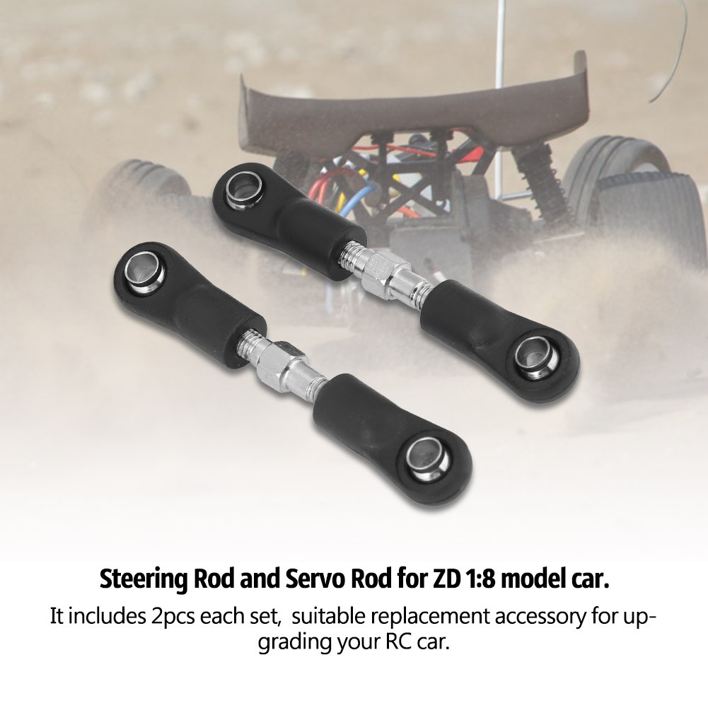 2pcs/set RC Car Steering Rod Servo Link Turnbuckle Linkage For ZD 1:16 Mode BA