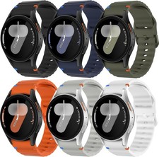 6 Pack Soft Silicone Strap Compatible with Samsung Galaxy Watch 7 40mm 44mm