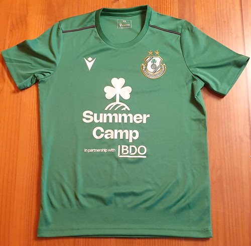Macron Shamrock Rovers F.C. Football Green Shirt Men's Size XS Dublin Ireland