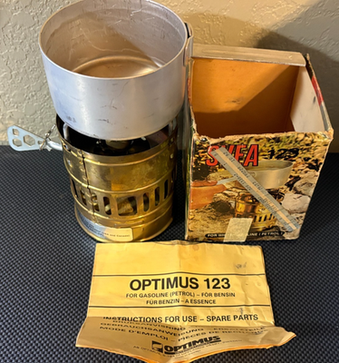 Vintage SVEA 123 Optimus white gasoline (petrol) Camping