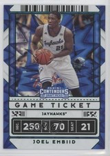 2020 Panini Contenders Draft Picks Game Ticket Green Explosion Joel Embiid 0b3