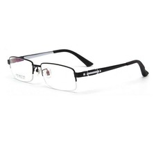 100 Pure Titanium Reading Glasses Half Rimless Men's Readers Glasses 100 600