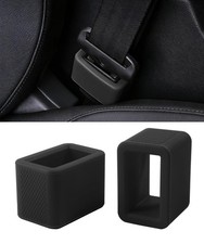 Unlrae 2pcs Seat Belt Buckle Holdercar Accessories Silicone Black Unlrae 2pcs Seat Belt Buckle Holdercar Accessories Silicone Black