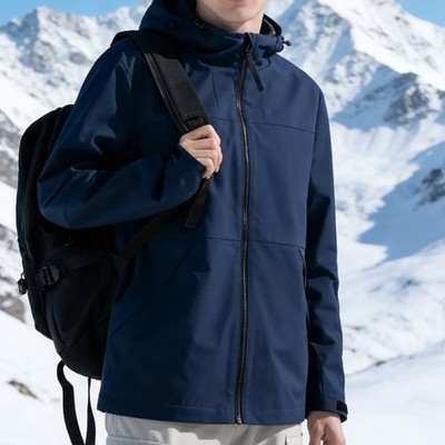 Men's softshell jacket windbreaker hiking jacket between-seasons winter jacket rain jacket