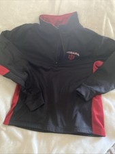 Indiana Hoosiers 1/4 Zip Unisex M Black Red Pullover Colosseum Perform