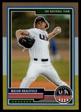 2023 Panini Stars & Stripes MASON BRASSFIELD BRONZE SILVER & GOLD PRIZM #4
