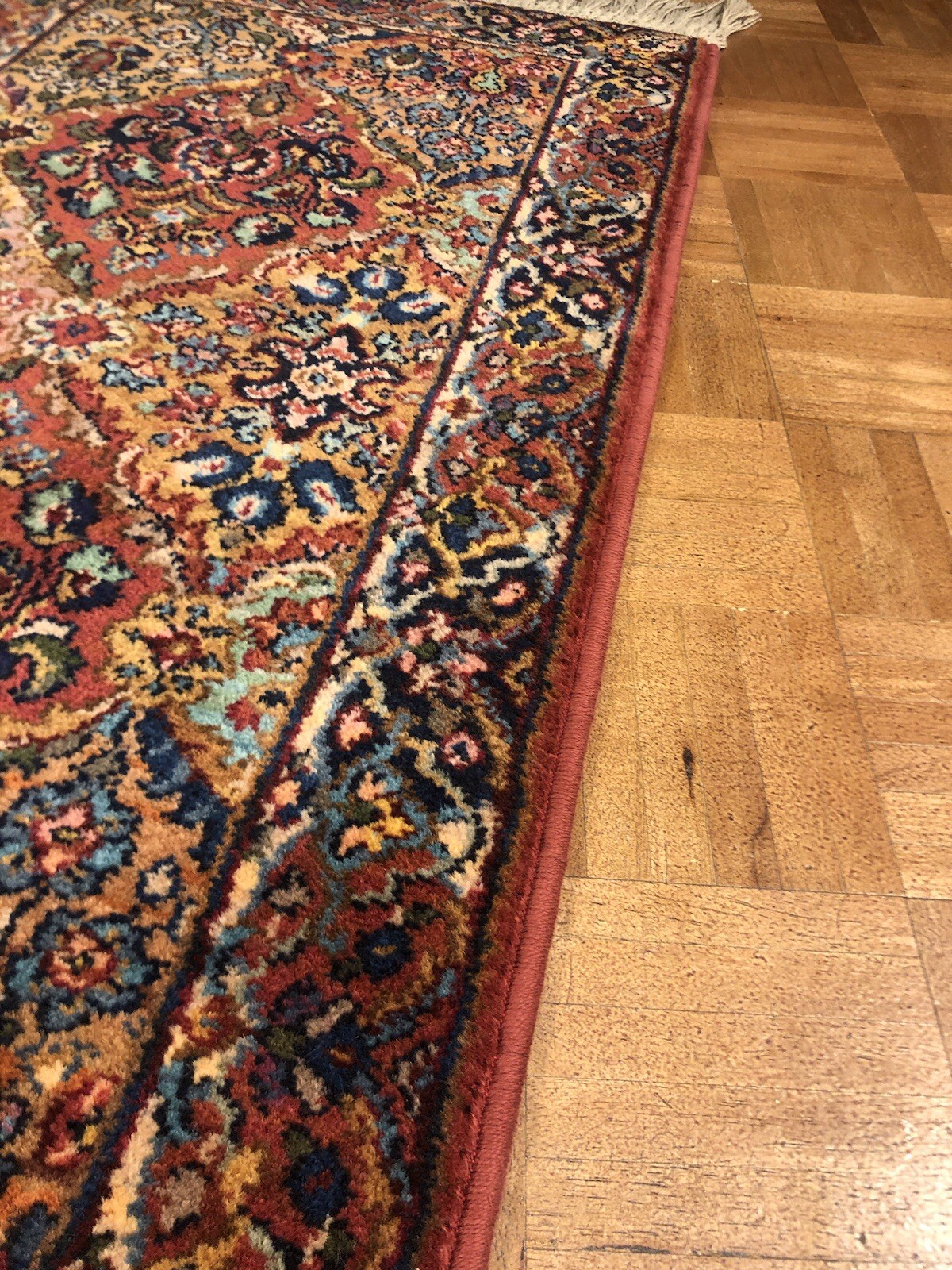 2.2x4 KARASTAN 717 MULTICOLOR PANEL KIRMAN professionally washed