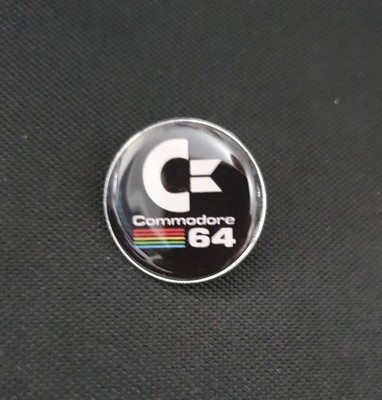 Commodore 64 C64 Home Personal Computer PC Logo Retro Vintage 1980er 1,2'' Pin