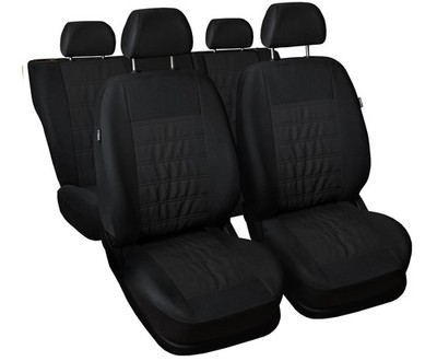 Kunstleder Autositzbezüge Schonbezüge Schwarz Set für Hyundai Galloper I II