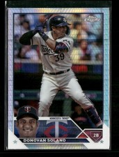 Donovan Solano 2023 Topps Chrome Update Prism #USC146 Minnesota Twins
