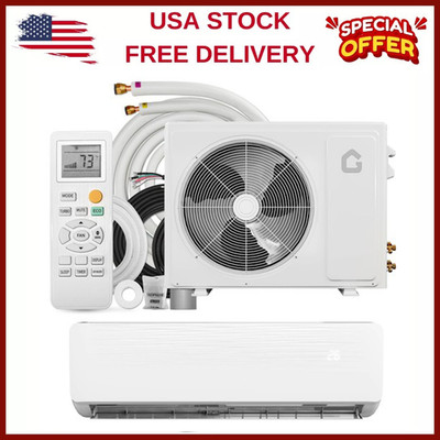  18000BTU Mini Split Air Conditioner Heat Pump System,19 SEER2 230V Inverter AC