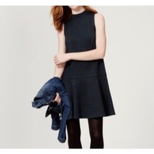Ann Taylor Loft Size Large mock-neck Sleeveless drop-down waist Dress