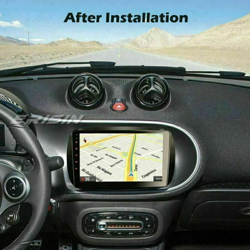 9"CarPlay Android 14 Autoradio 8-Kern GPS DAB+SWC Navi Für Mercedes-Benz Smart - Bild 3 von 4