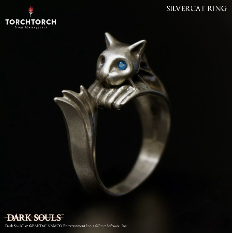 ALMAS OSCURAS × ANTORCHA ANTORCHA ANILLOS COLECCIÓN Silvercat Anillo US4-11 de Japón NUEVO