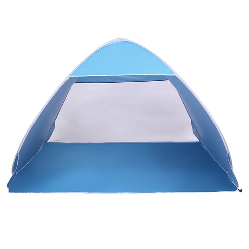Strandzelt Pop Up Sonnenschutz Baldachin Schirm Schirm Automatik mit Handtasche blau - Bild 2 von 12