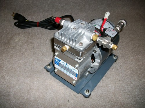 AIR DIMENSIONS R221-AT-AA1-CD DIA-VAC 1/8 HP 115V DIAPHRAGM VACUUM PUMP - Picture 2 of 8