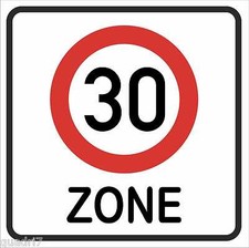 wetterfestes Schild Zone 30 Geburtstagsschild...