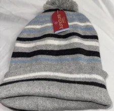 Juncture Woman Hat One Size Silver Blue Winter Warm