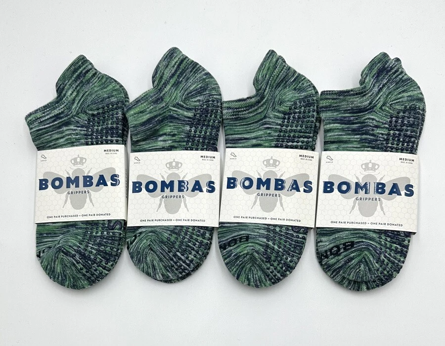 4 pairs Women's Performance Gripper Ankle Socks size Med Green BOMBAS
Opens in a new window or tab
