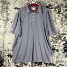 Chickfila Polo Mens Size 3XL Striped Blue Career Uniform