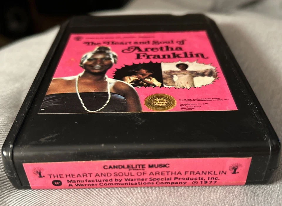 Aretha Franklin The Heart & Soul 1977 Candlelite Tested 8-Track NEW PRESSURE PAD - Image 3 of 4