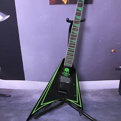 factory custom electric guitar  tremolo system EMG pickup green line in stock