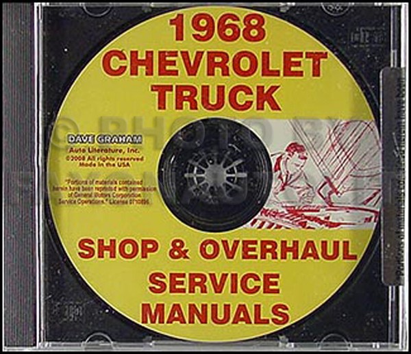 1968 Chevrolet Truck ÜBerholung Und Shop Manuell CD Pickup Suburban Van Repair-image
